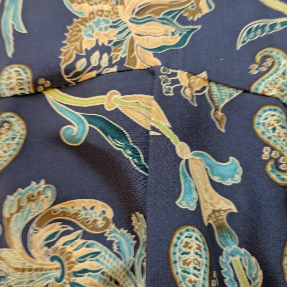 Talbot's Silk Floral Skirt Size 8 - Picture 6 of 12
